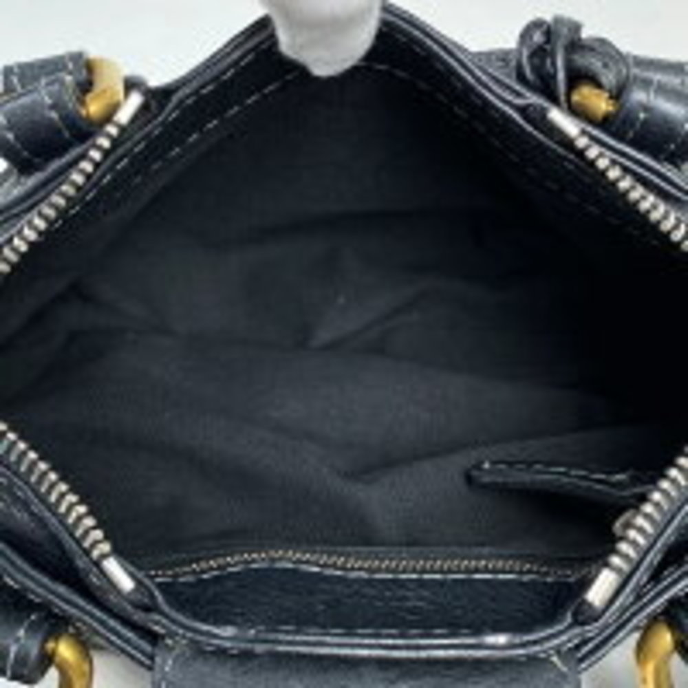 Chloe Paddington Shoulder Bag 2way black leather - Picture 6 of 6